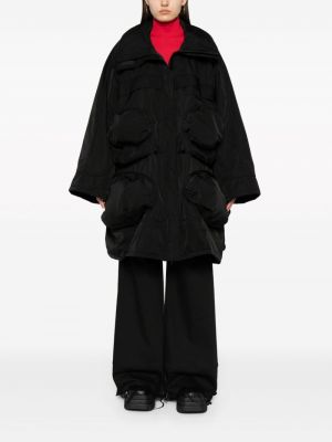 Mantel mit reißverschluss mit taschen Melitta Baumeister schwarz