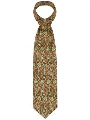 Cravatta con stampa paisley Etro marrone