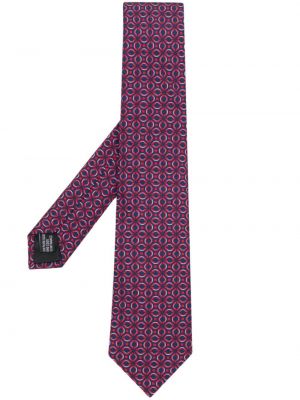 Jedwabny krawat z nadrukiem Lanvin
