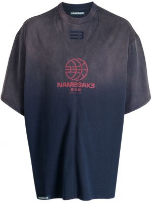 T-shirt en coton Namesake bleu
