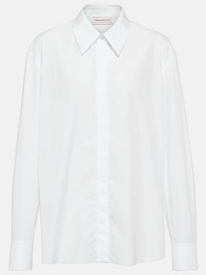 Хлопчатобумажную рубашку Alexander Mcqueen белый