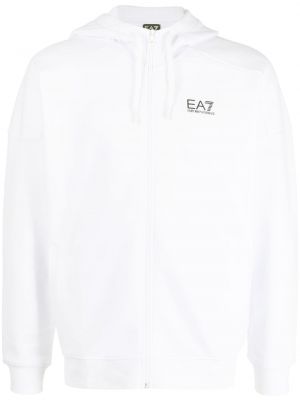 Hoodie Ea7 Emporio Armani vit