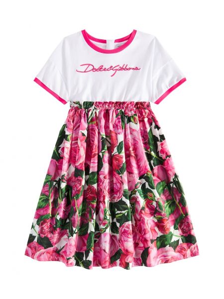 Bomuld kjole for piger Dolce&gabbana Kids