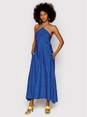 Voľné priliehavé šaty N°21 modrá