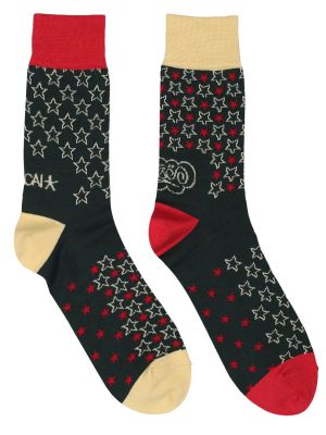 Hviezdne ponožky Sacai čierna