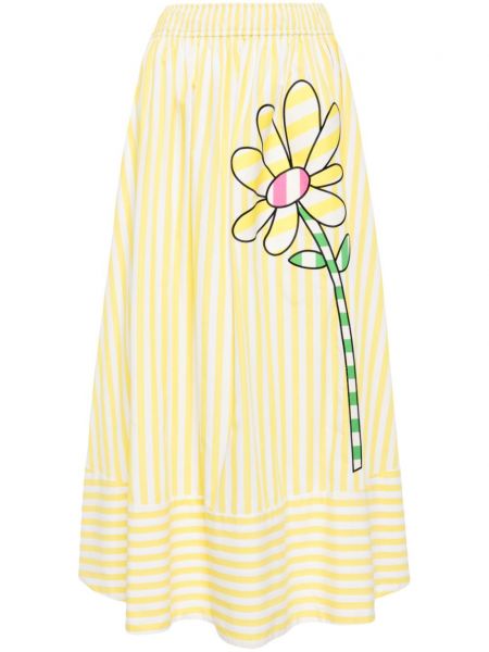 Midi suknja s cvjetnim printom s printom Mira Mikati