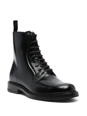 Krajkové kožené šněrovací kotníkové boty Henderson Baracco černé