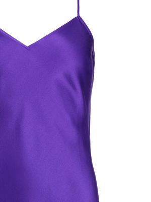 Hedvábné šaty Eres fialové