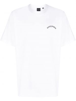 Βαμβακερό πουκάμισο με σχέδιο Daily Paper λευκό