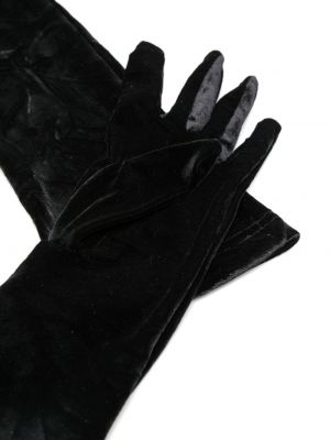 Samt handschuh Versace schwarz