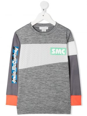 Mesh t-skjorte for jenter Stella Mccartney Kids grå