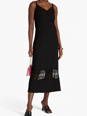 Платье миди из крепа Boutique Moschino черное