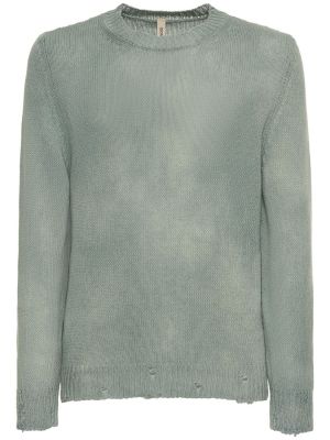 Leinen pullover aus baumwoll Giorgio Brato himmelblau