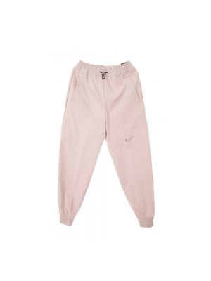 Spodnie sportowe plecione Nike różowe
