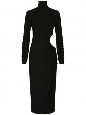 Midi šaty Dolce & Gabbana čierna