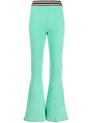 Плетени панталон бродирани Roberto Cavalli зелено