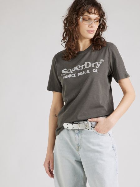 Marškinėliai Superdry pilka