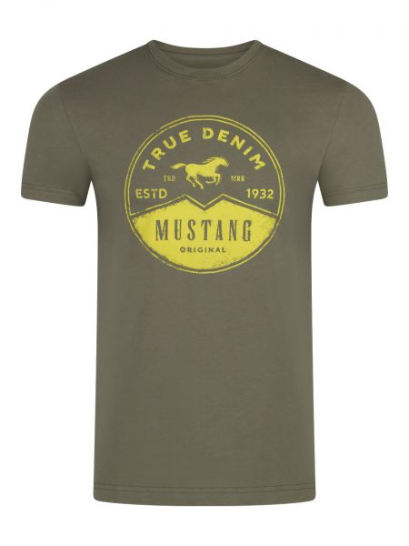 Базовая футболка с принтом Mustang