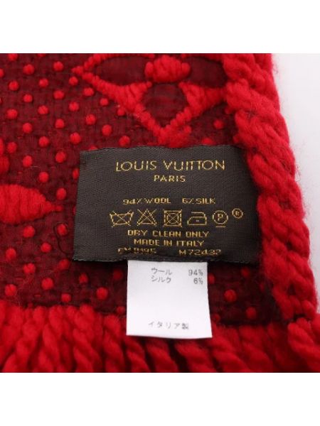 Bufanda de seda retro Louis Vuitton Vintage rojo