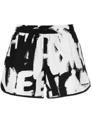 Trykt shorts Alexander Mcqueen svart