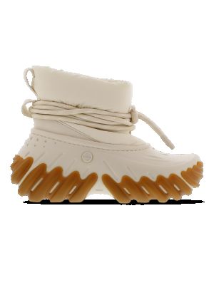 Chaussures de ville en cuir Crocs blanc