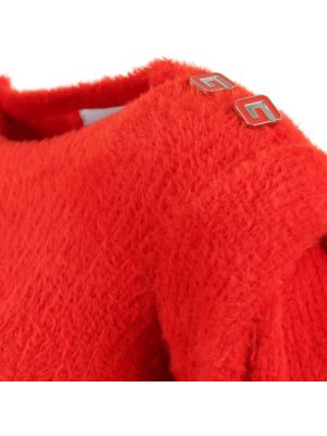 Sweter na guziki Gaëlle Paris czerwony