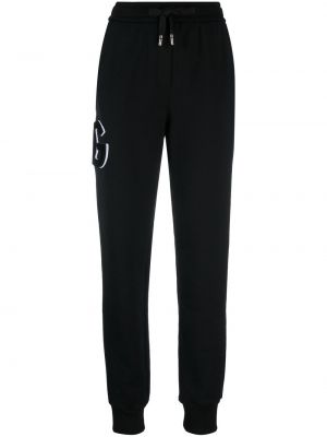 Sportovní kalhoty skinny fit Dolce & Gabbana černé