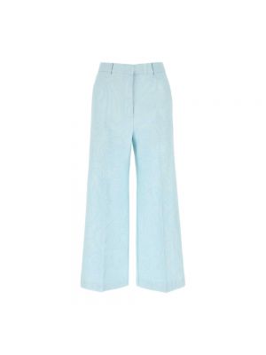 Spodnie bawełniane Etro niebieskie