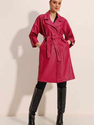 Kožená bunda z ekologickej kože Bigdart červená