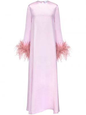 Maksi haljina sa perjem Sleeper ružičasta