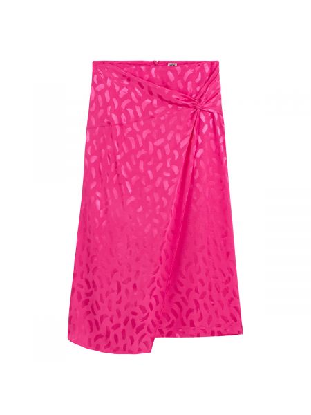 Falda larga de tejido jacquard La Redoute Collections rosa