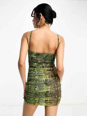 Платье мини Allsaints зеленое