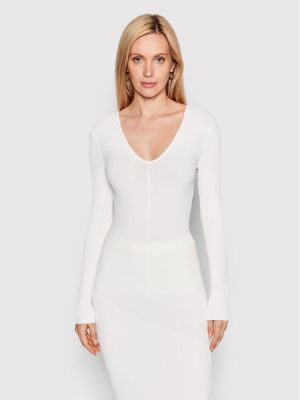 Džemper slim fit Calvin Klein bijela