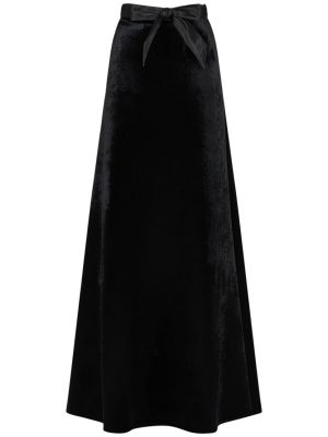 Viskózové dlouhá sukně Balenciaga černé