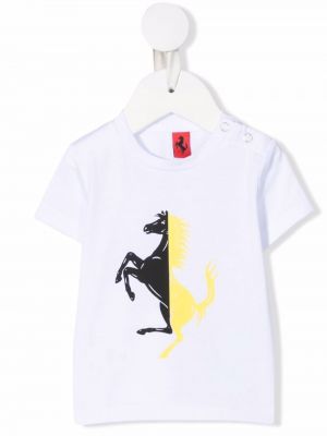 T-shirt för tjejer Ferrari Kids vit