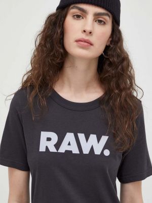 Със звездички тениска G-star Raw сиво