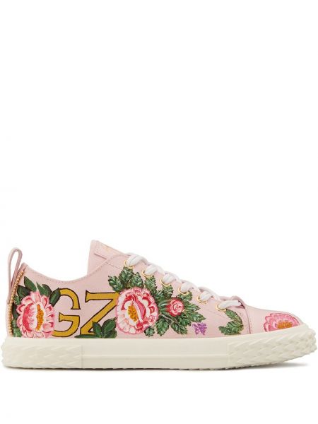 Floral sneakers Giuseppe Zanotti rosa