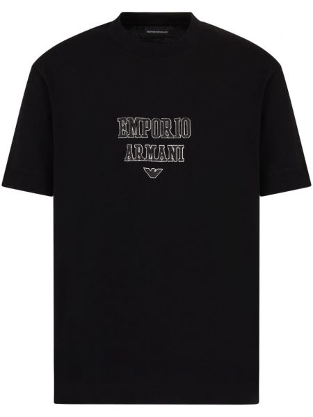 Applikation t-shirt Emporio Armani sort