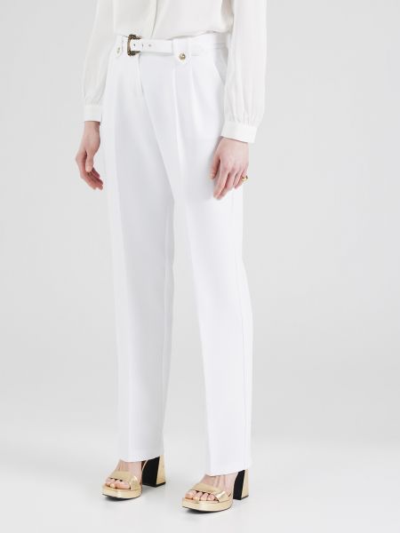 Πλισέ παντελόνι Versace Jeans Couture λευκό