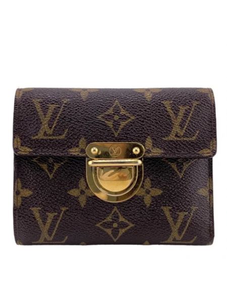 Retro leder geldbörse Louis Vuitton Vintage braun