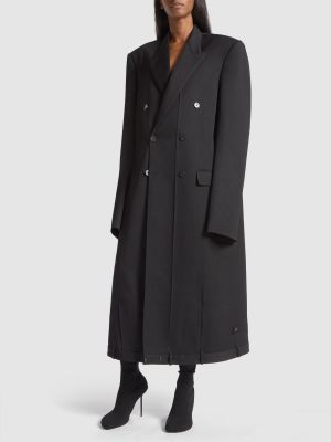 Woll mantel Balenciaga schwarz