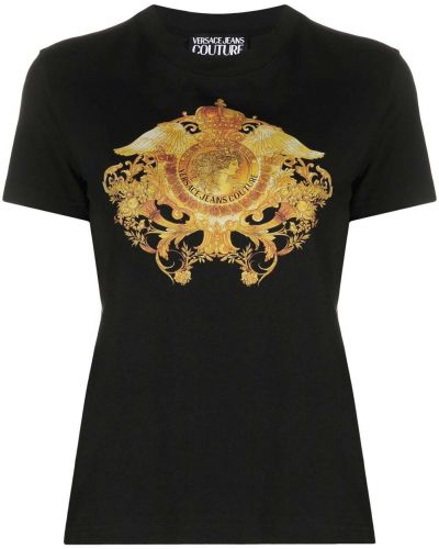 Camiseta de cristal Versace Jeans Couture negro