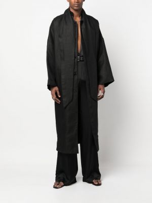 Oversize mantel mit schleife Saint Laurent schwarz