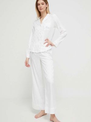 Satynowa piżama Kate Spade biała