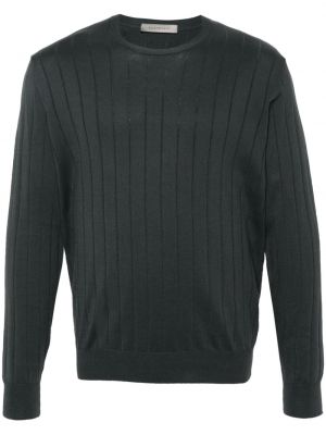 Памучен пуловер Corneliani сиво