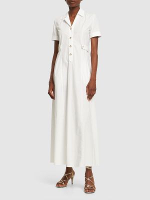 Robe en coton Gucci blanc