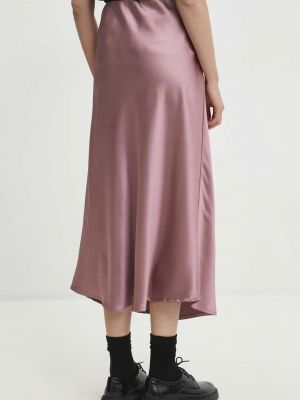 Midi sukně Answear Lab růžové
