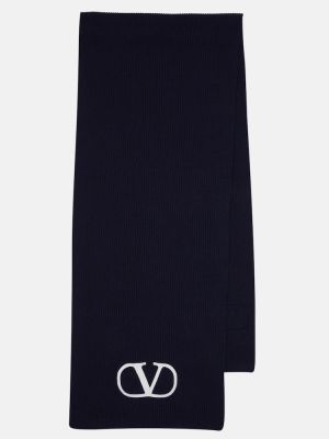 Echarpe en laine Valentino noir