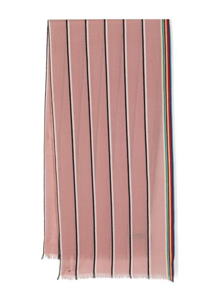 Kašmírový vlněný šál Paul Smith růžový