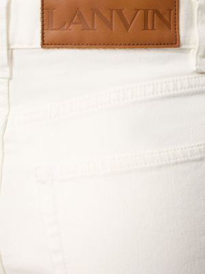 Kõrge vöökohaga sirged teksapüksid Lanvin valge